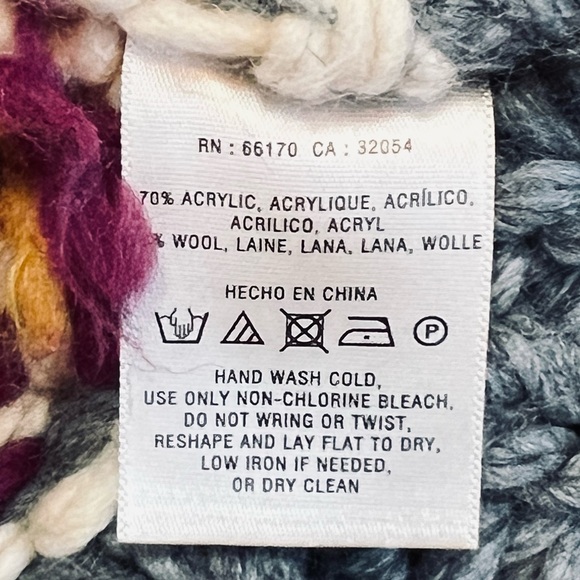 Anthropologie Sleeping On Snow Women’s Sz M Long Knit Cardigan Sweater Nordic - Picture 12 of 12